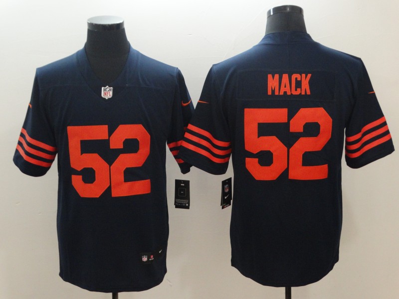 Men's Chicago Bears Khalil Mack #52 Navy Jersey